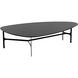 Kiernan 56 X 39.75 inch Black / Matte Black Coffee Table